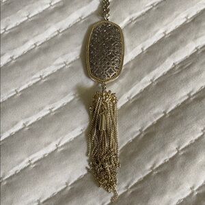 Kendra Scott Gold and Silver Tassel Necklace